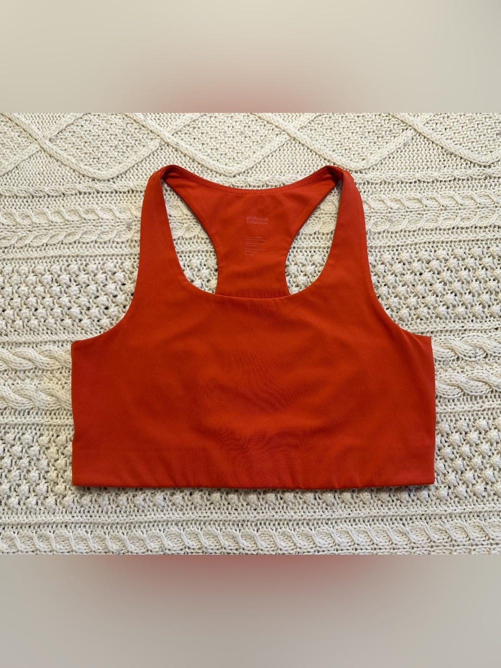 girlfriend collective - Paloma bra Racerback Sports Bra - Color Tart - Large